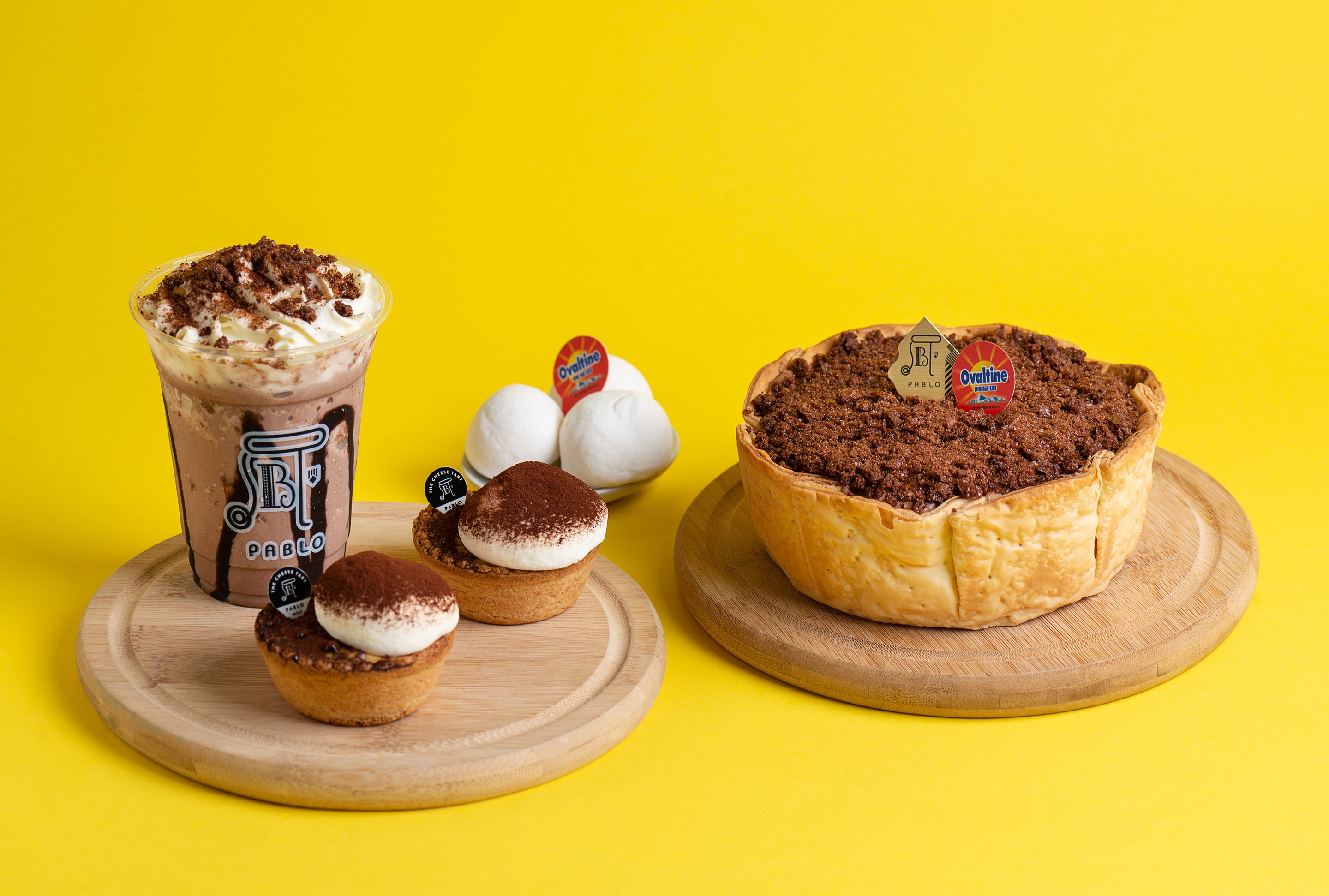 「PABLO」x「阿華田」推聯名新品，即日~4/5任購兩樣新品立享88折優惠，4/4兒童節還有專屬阿華田脆拿滋好禮贈(圖片提供/ PABLO) 