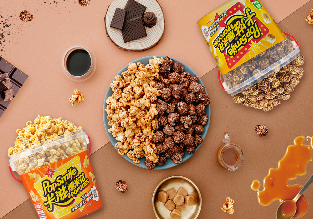 「焦巧混混」濃郁厚實的焦糖牛奶與焦糖巧克力，揉合出大人系的絲滑香甜，是螞蟻人必選。(圖片提供/卡滋爆米花)